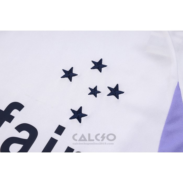 Tuta da Track Cruzeiro Manica Corta 2023-2024 Bianco